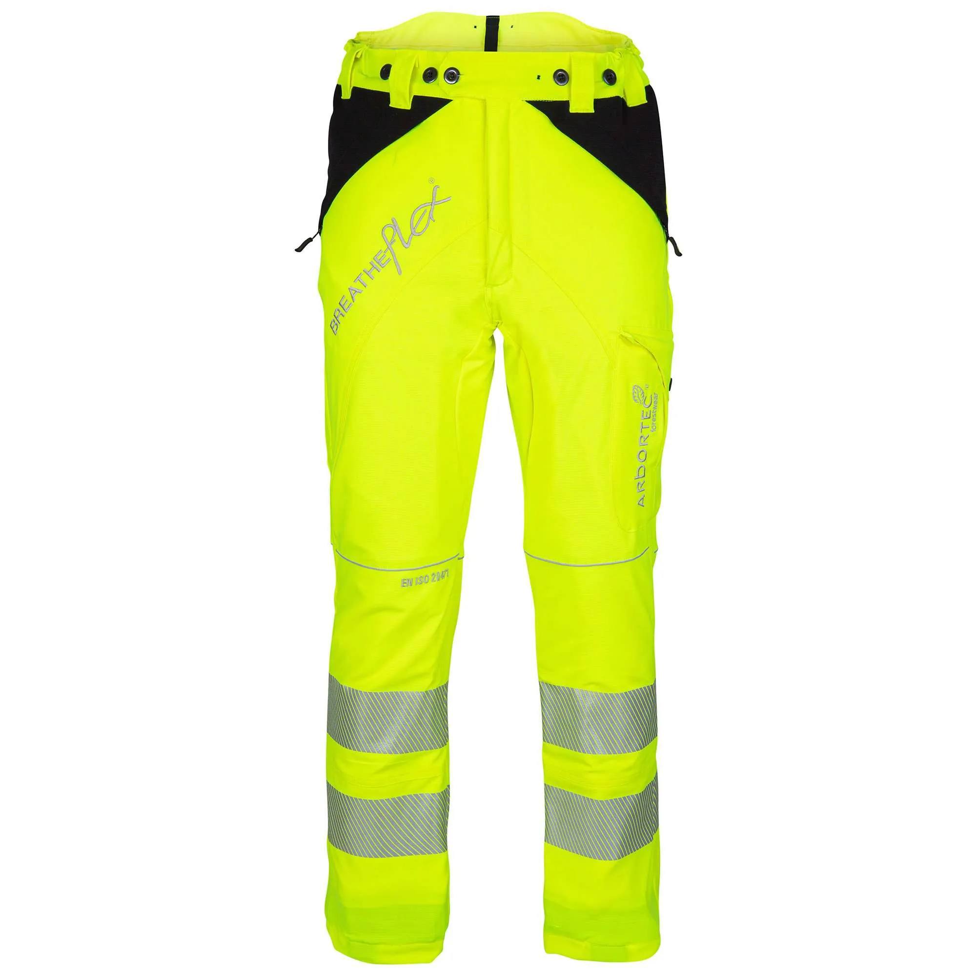 ATHV4010 Breatheflex Chainsaw Trousers Design A Class 1 - Hi-Vis Yellow