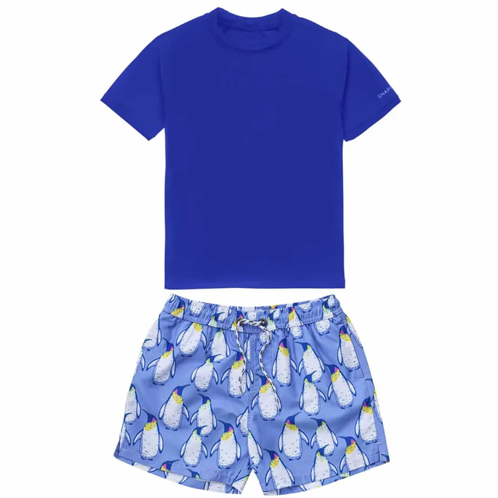 Baby Short Sleeve Set Penguin Patrol