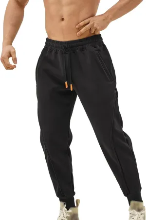 Cargo Pants for Men Big and Tall Cargo Fleece Sweatpants Stretch Elastic Waist Multiple Pockets Sports Pants Fitness