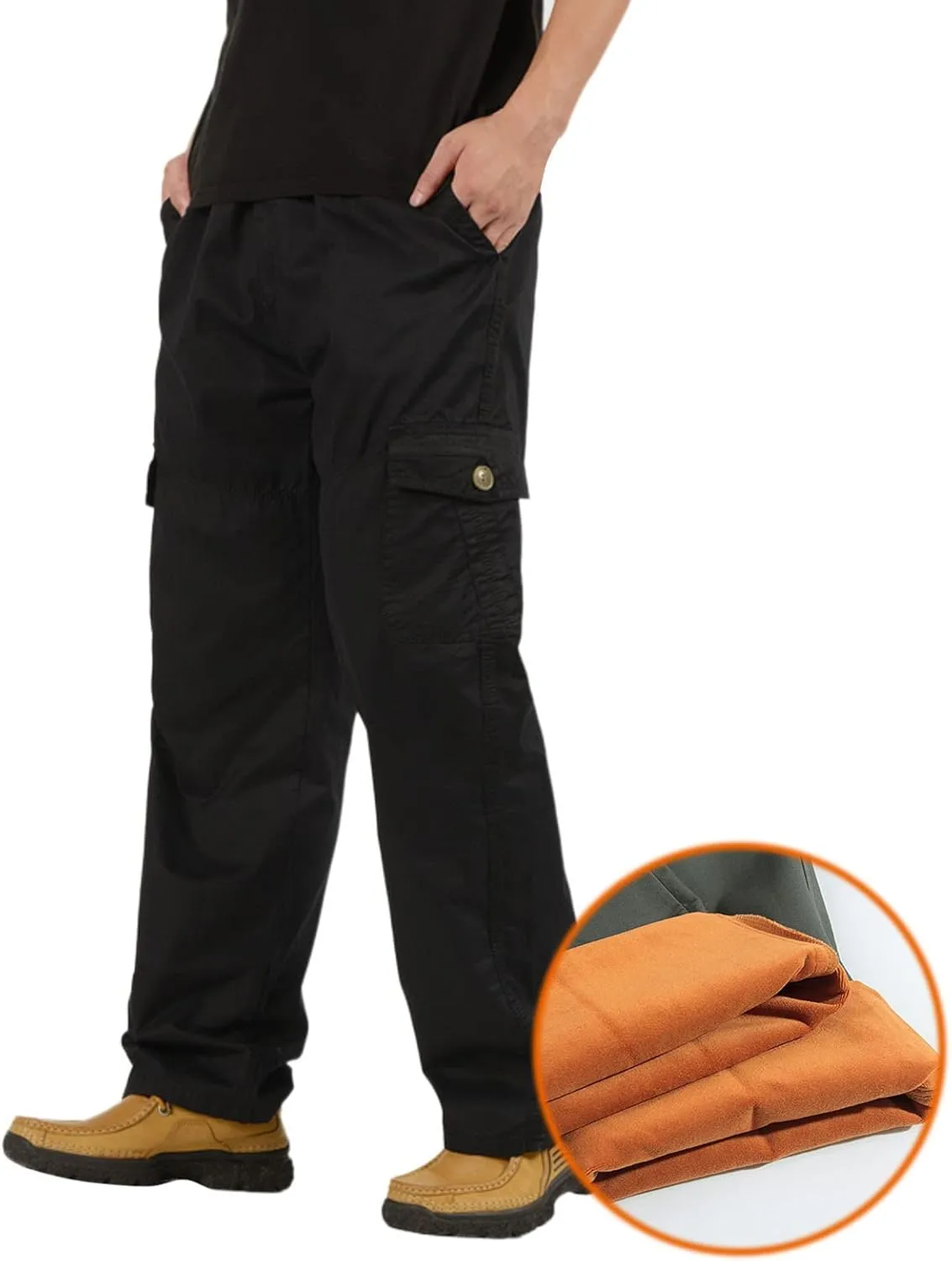 Cargo Sweatpants for Men Big and Tall Jogger Sweatpant Mens Cargo Work Pants Relaxed Fit Baggy Sweatpants Pants with