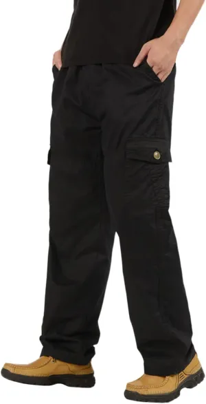 Cargo Sweatpants for Men Big and Tall Jogger Sweatpant Mens Cargo Work Pants Relaxed Fit Baggy Sweatpants Pants with