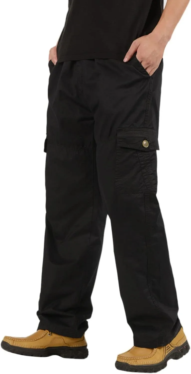 Cargo Sweatpants for Men Big and Tall Jogger Sweatpant Mens Cargo Work Pants Relaxed Fit Baggy Sweatpants Pants with