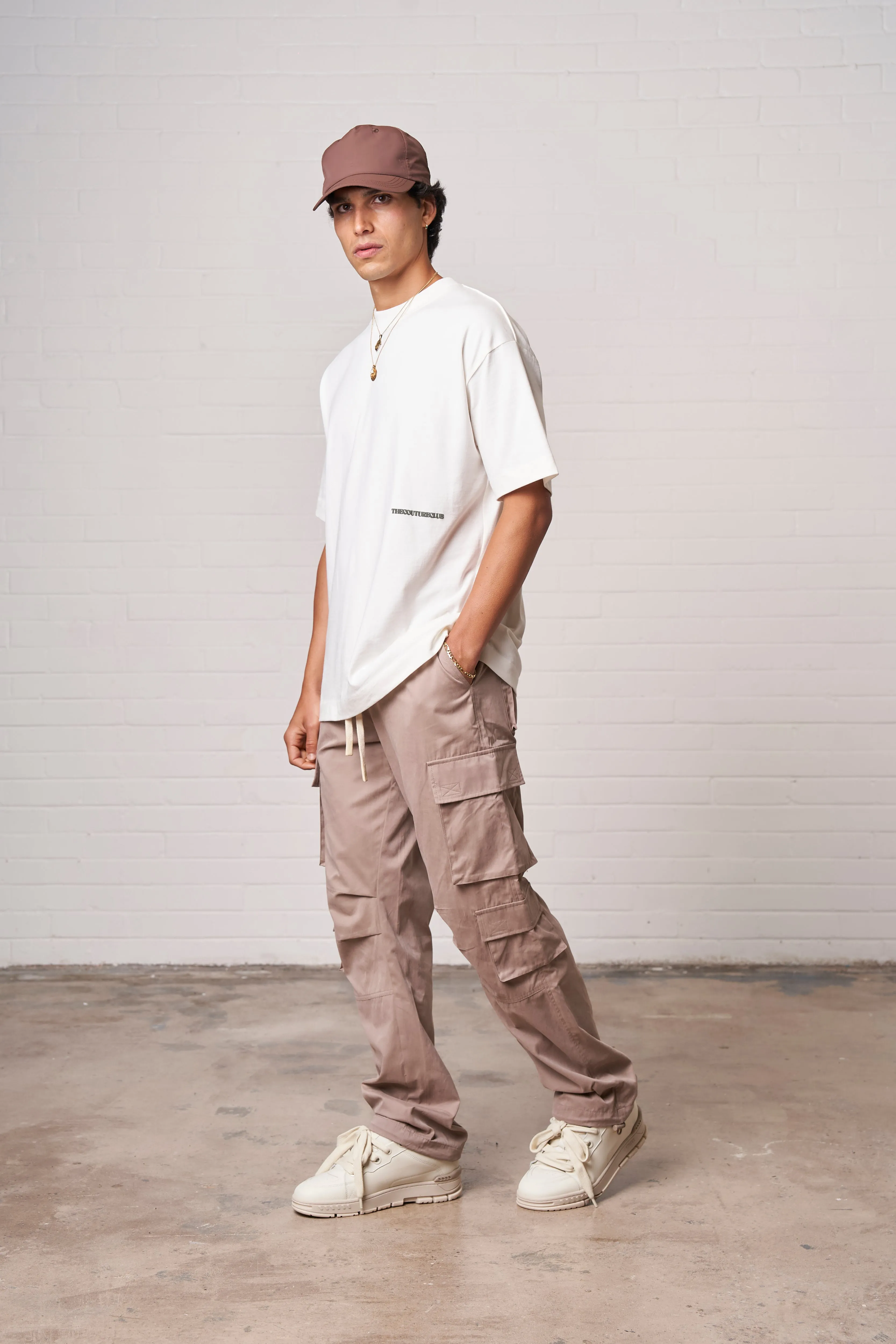 ESSENTIALS CARGO PANT - BEIGE