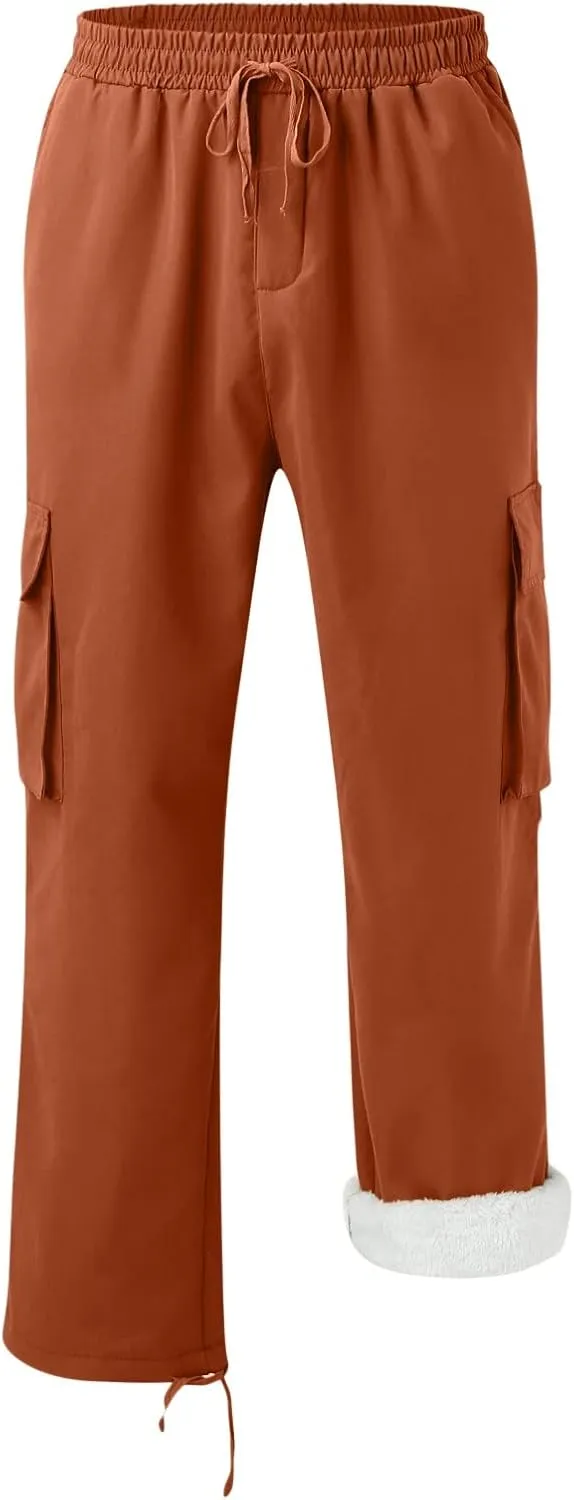 Mens Sweatpants with Pockets with Pockets Fleece Cargo Sweatpants Streetwear Hip Hop Pants Cargo Pants Joggers Casual
