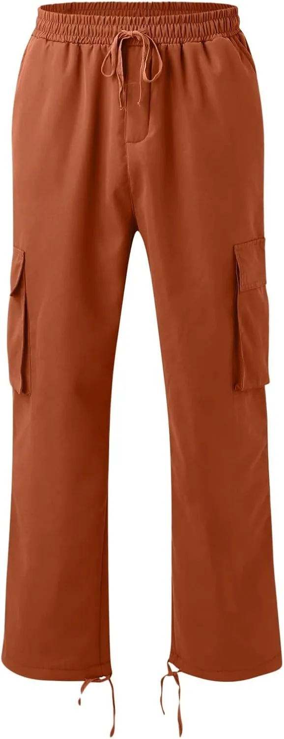 Mens Sweatpants with Pockets with Pockets Fleece Cargo Sweatpants Streetwear Hip Hop Pants Cargo Pants Joggers Casual