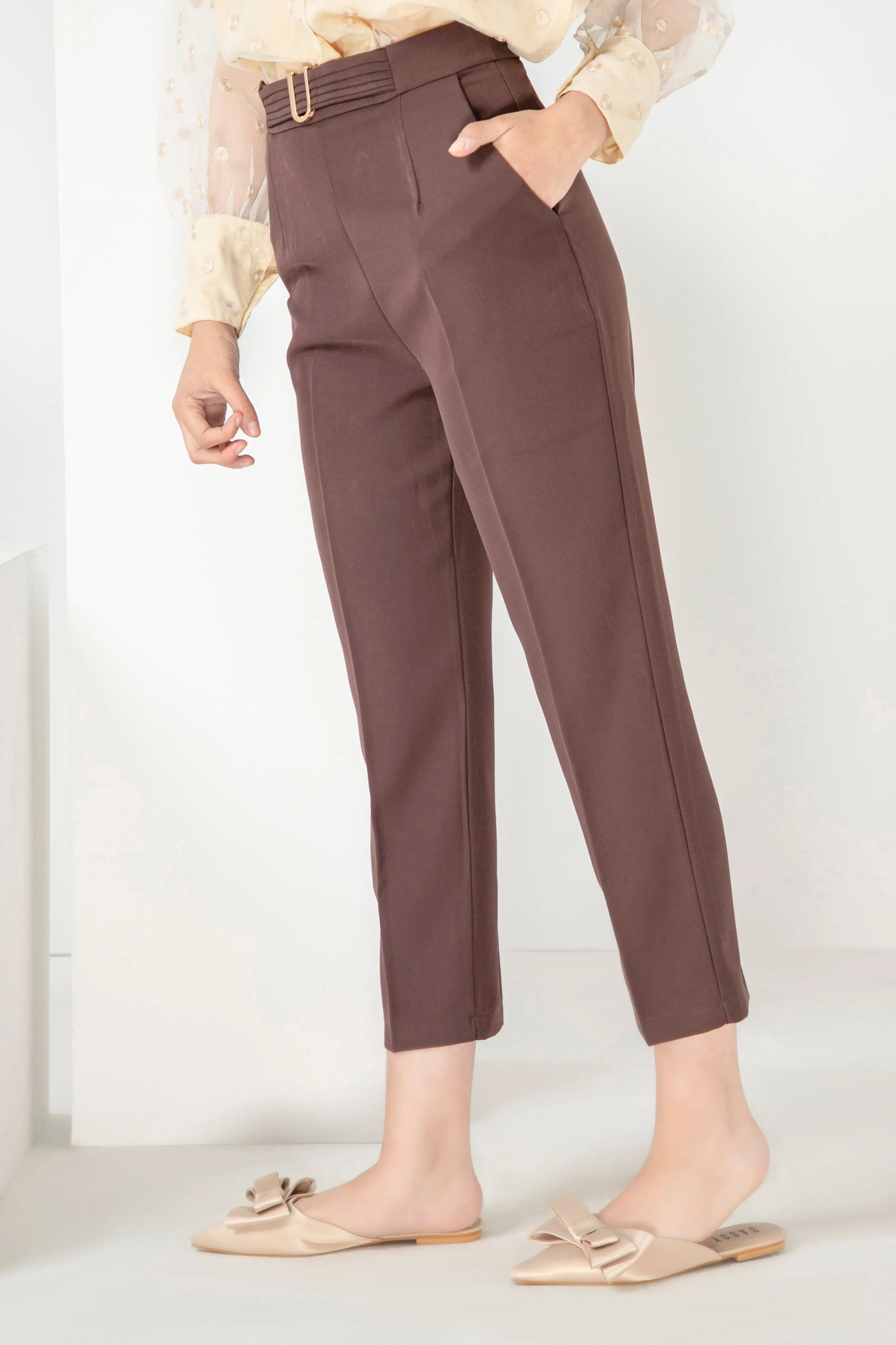 Nallani Tapered pants Burgandy