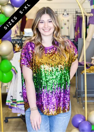 Ombre Sequin Top