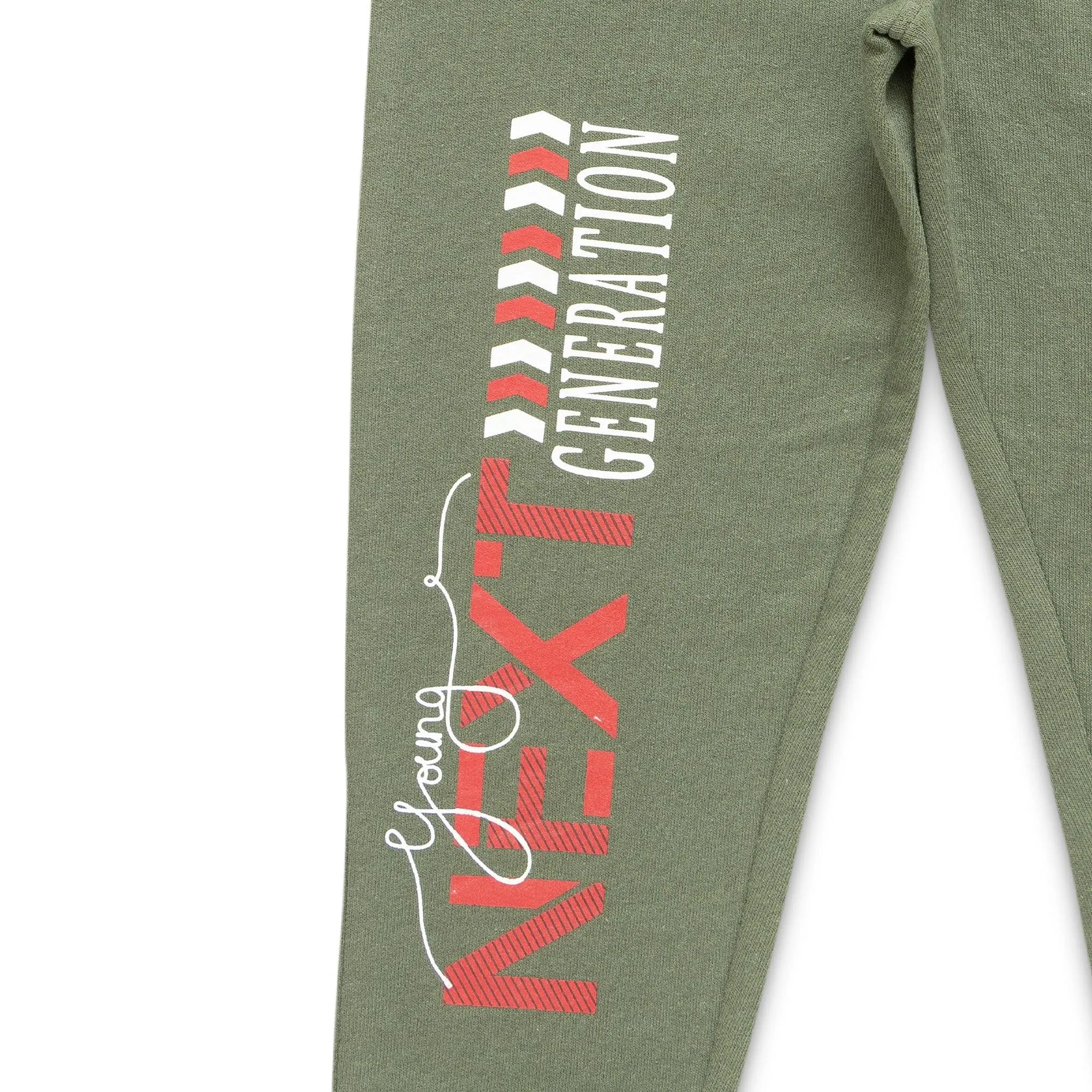 "Boys' Jogger Pants  Pack of 2, Sporty 'Next Generation' & 'Athletic Division' Prints, Cotton Blend"