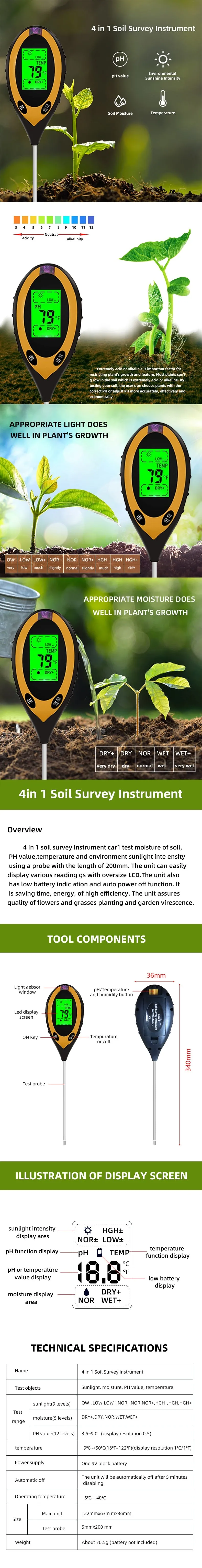SoilSmart®️ | Digital 4-in-1 Soil Survey Instrument