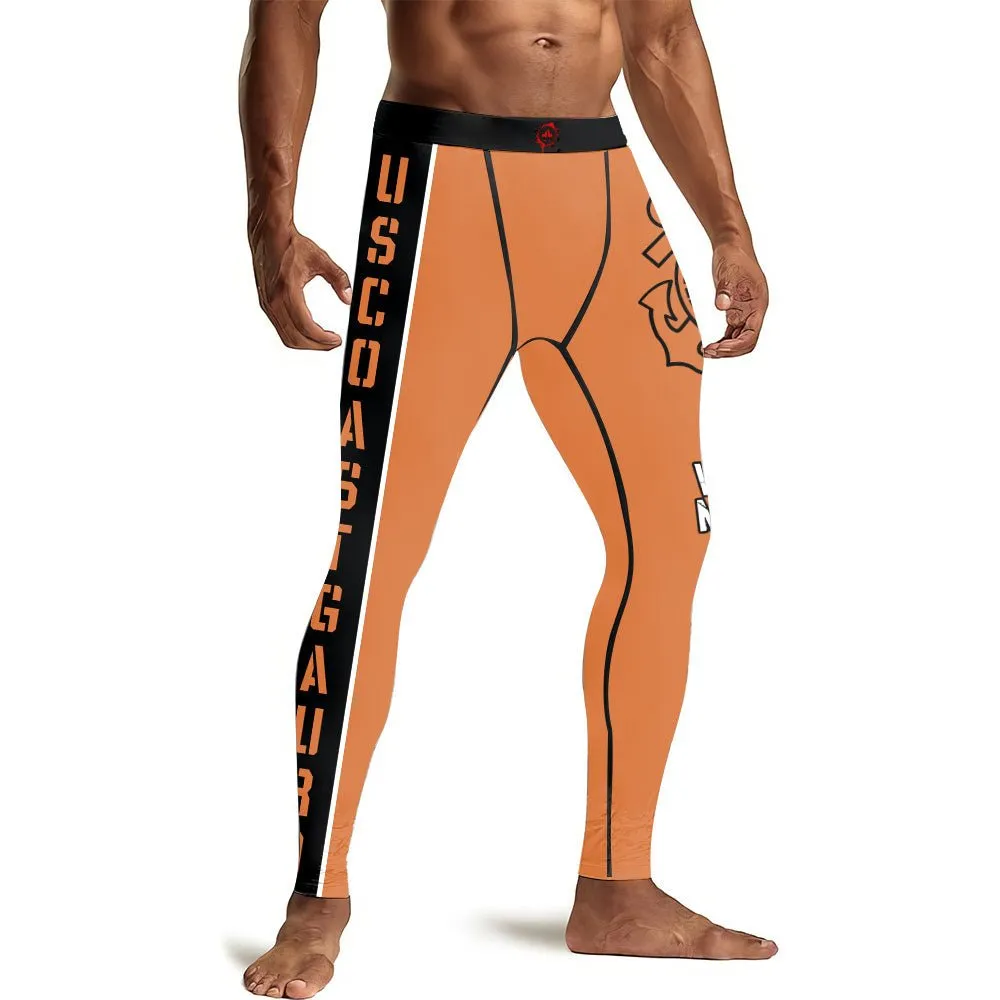 USA Cost Guard Veteran Men's Compression Leggings