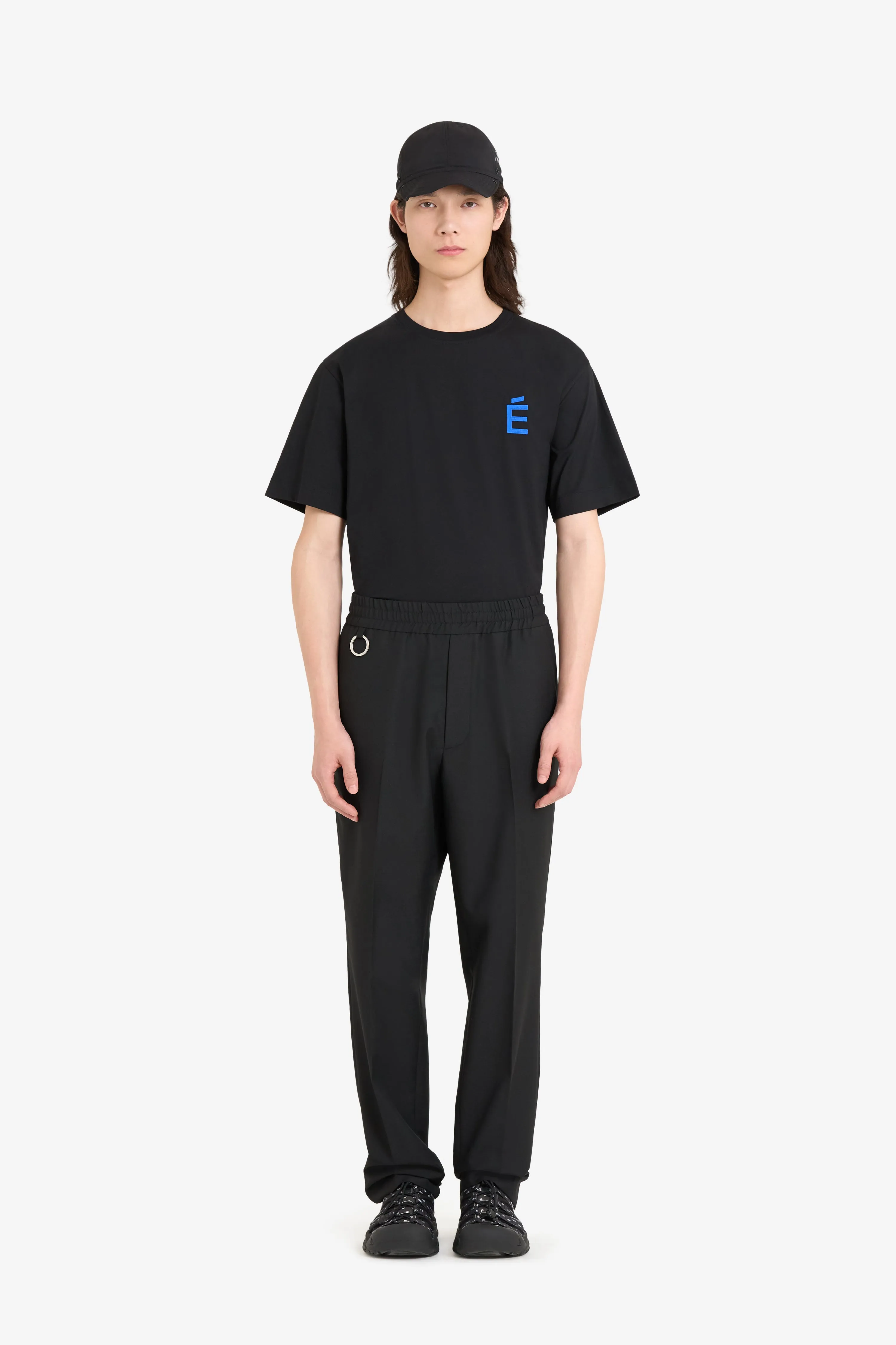 WOOL TAPERED SUIT PANT