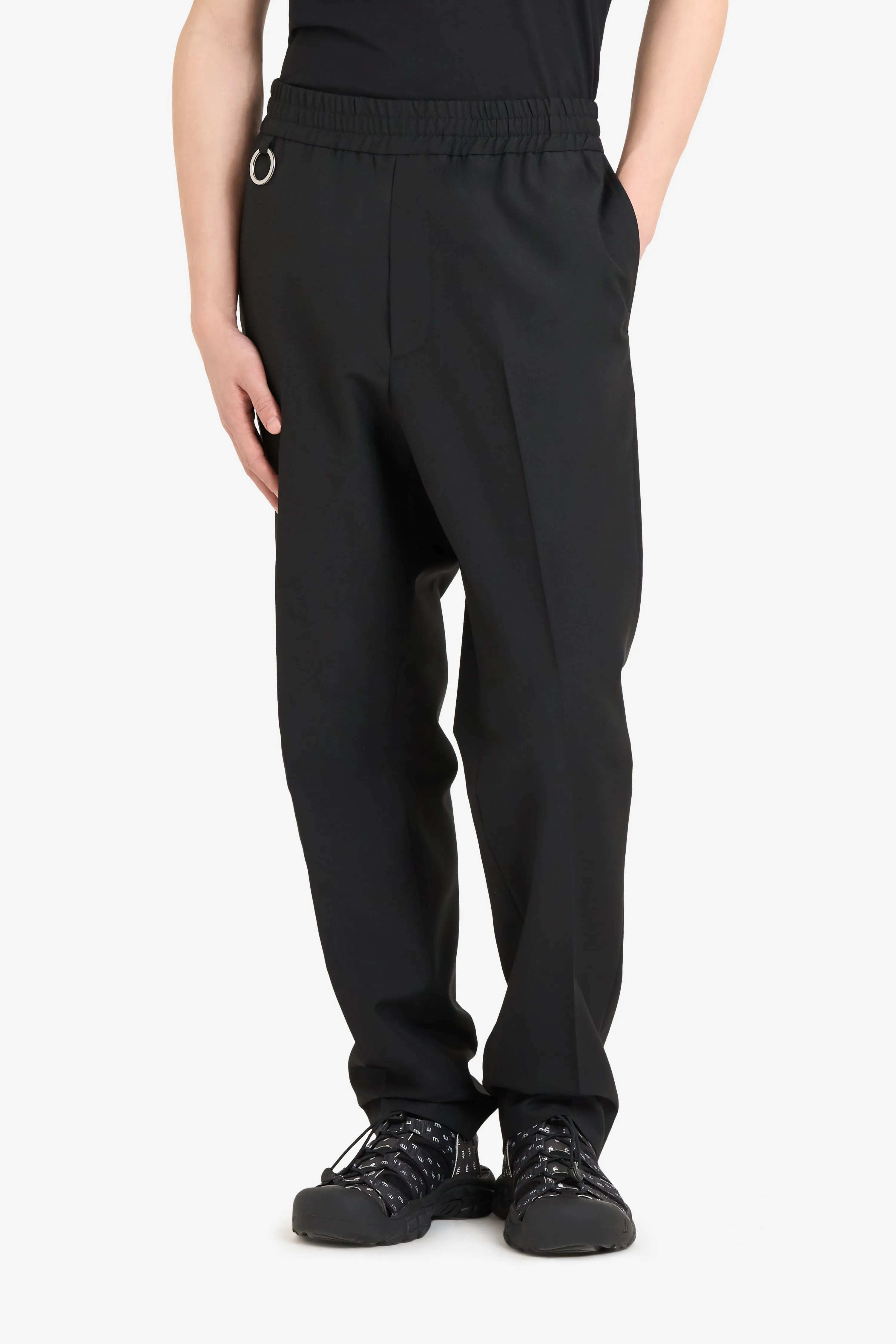 WOOL TAPERED SUIT PANT