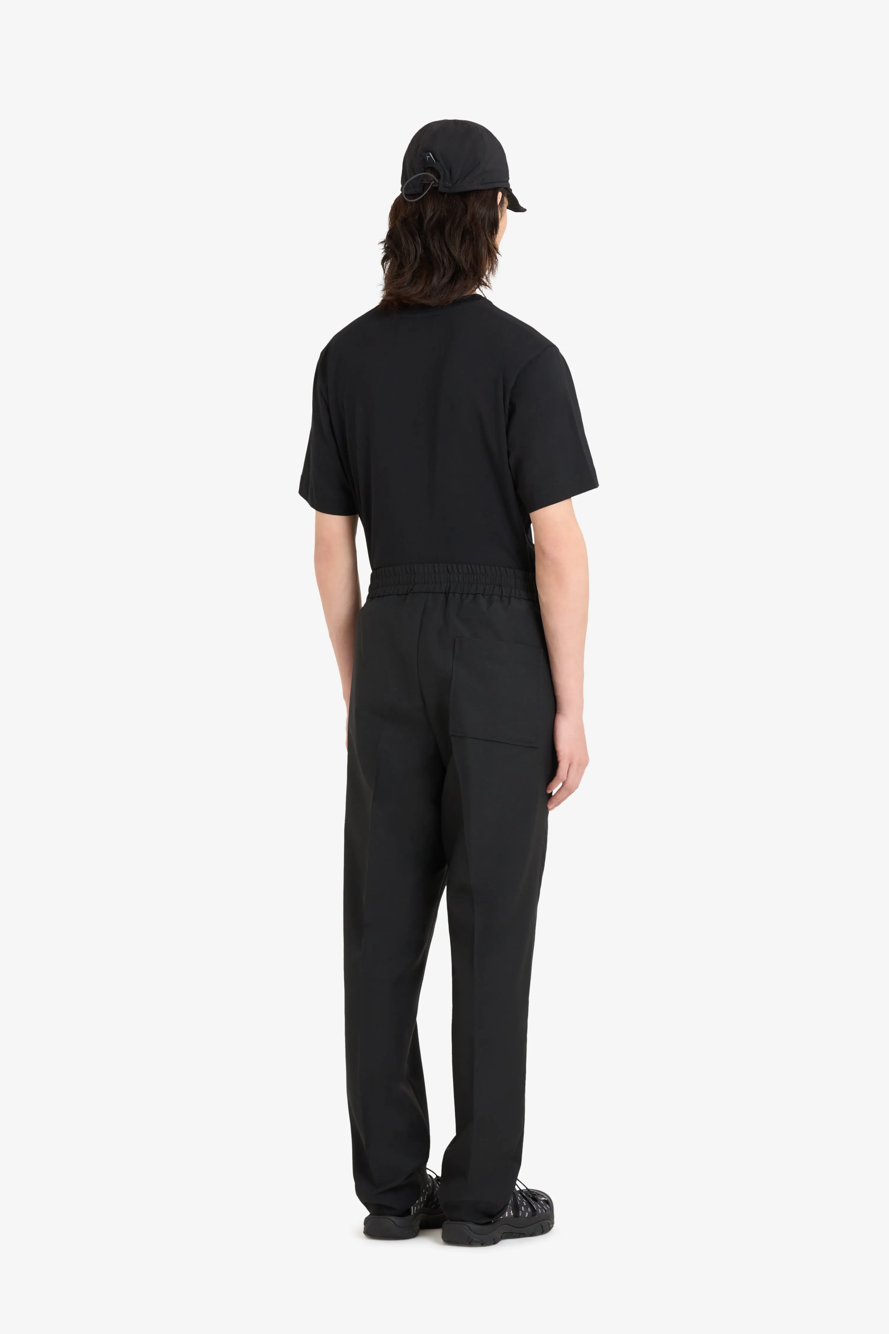 WOOL TAPERED SUIT PANT